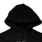 Black Logo Cotton Hooded Sweatshirt Sweater