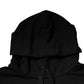 Black Logo Cotton Hooded Sweatshirt Sweater