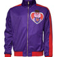 Purple Year Of The Pig Full Zip Bomber Sweater