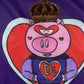 Purple Year Of The Pig Full Zip Bomber Sweater