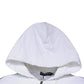 White Full Zip Hooded Sweatshirt Sweater