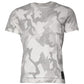 White Gray Camouflage Cotton Crew Neck T-shirt