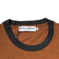 Brown DG Logo Polyester Crew Neck T-shirt