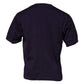 Purple DG Logo Cotton Crew Neck T-shirt
