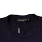 Purple DG Logo Cotton Crew Neck T-shirt