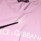 Pink Logo Print Cotton Crew Neck T-shirt