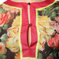 Multicolor Floral Silk Kaftan Maxi Dress