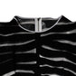 Black White Zebra A-line Sheath Mini Dress