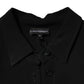 Black Viscose Long Sleeves A-line Mini Dress