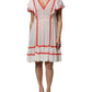 White Viscose Ruffle Sleeves A-line Pleated Mini Dress