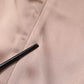 Pink Satin Long Sleeves Sheath Wrap Mini Dress