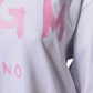 White Logo Print Cotton T-shirt Short Sleeves Mini Dress