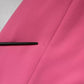 Pink Viscose Short Sleeves Backless Sheath Mini Dress