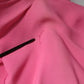 Pink Viscose Short Sleeves Backless Sheath Mini Dress