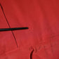 Red Long Sleeves Pencil Cut Drawstring Waist Dress