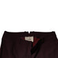 Maroon Mid Waist Tapered Skinny Dress Pants