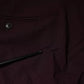 Maroon Mid Waist Tapered Skinny Dress Pants