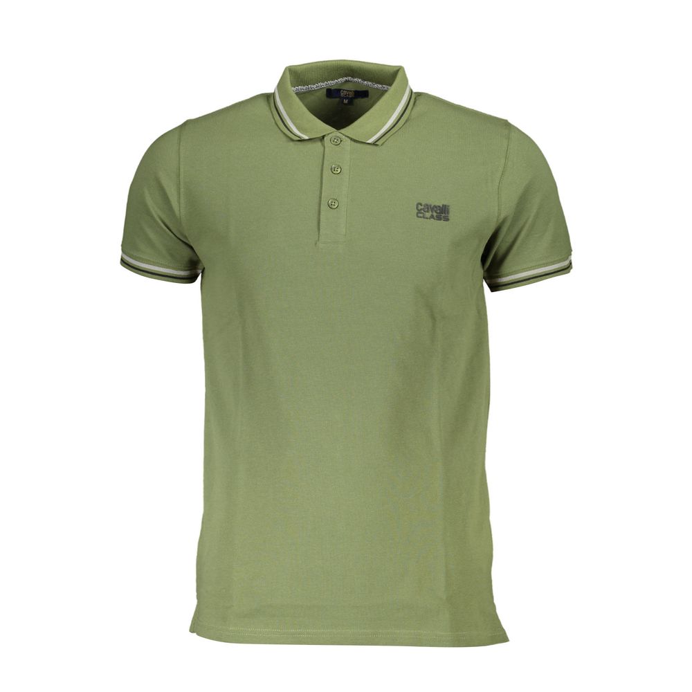 Green Cotton Polo Shirt