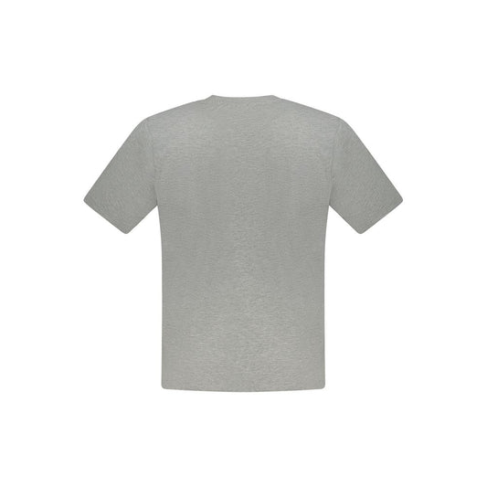 Gray Cotton Men T-Shirt