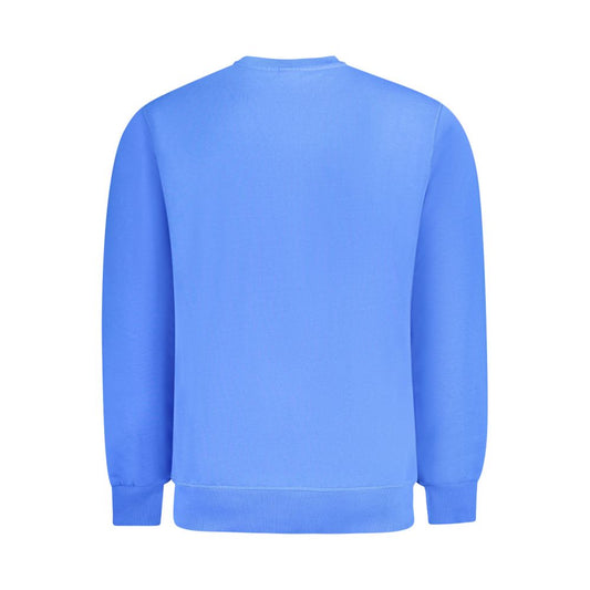 Blue Cotton Men Sweater