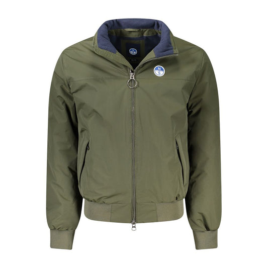 Green Polyamide Men Jacket