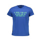 Blue Cotton Men T-Shirt