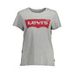 Gray Cotton Women T-Shirt