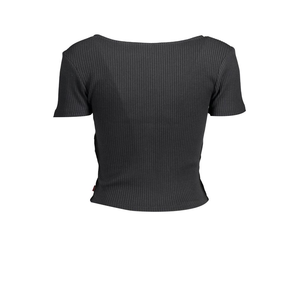 Black Cotton Women Top