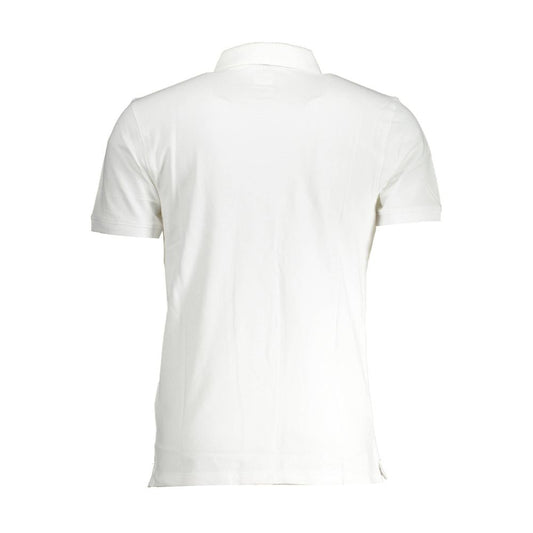 White Cotton Men Polo