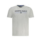 Gray Cotton Men T-Shirt