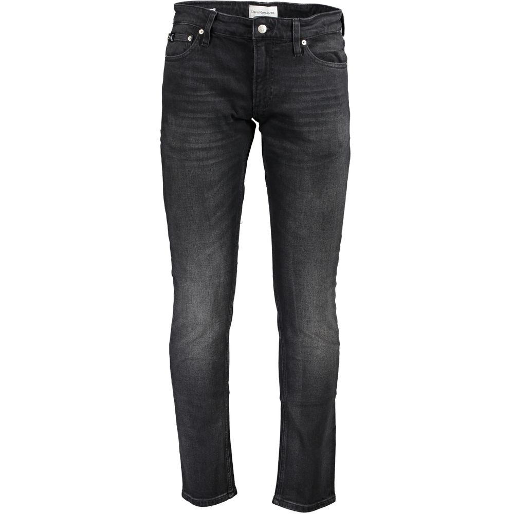 Black Cotton Jeans & Pant