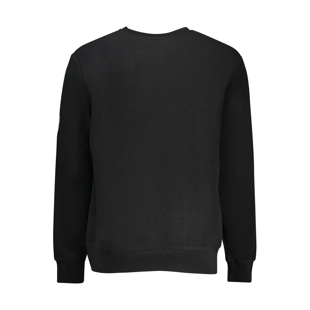 Black Polyester Men Sweater