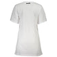 White Cotton Women T-Shirt