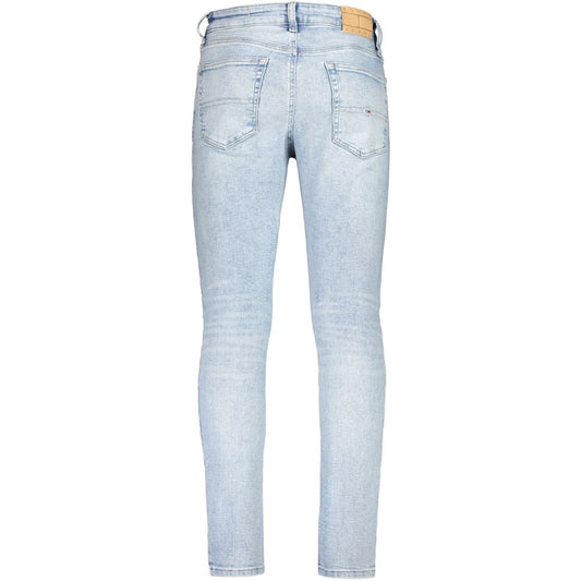 Light Blue Cotton Jeans & Pant