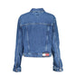 Blue Cotton Women Jacket