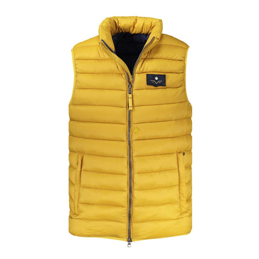 Yellow Polyamide Men Jacket