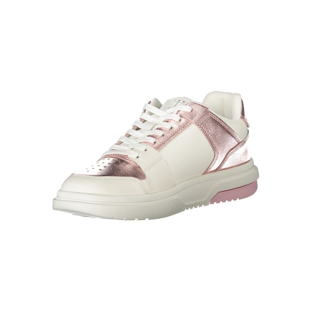 White Polyethylene Women Sneaker