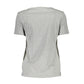 Gray Cotton Women T-Shirt