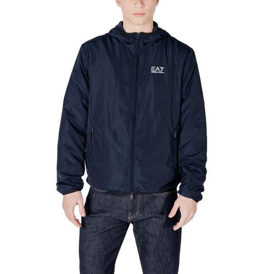 Blue Polyester Jacket