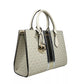 Sheila Medium Crossbody Satchel Purse Bag Pale Gold