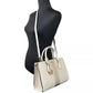 Sheila Medium Crossbody Satchel Purse Bag Pale Gold
