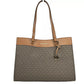 Jet Set Large Pocket Tote Bag Brown