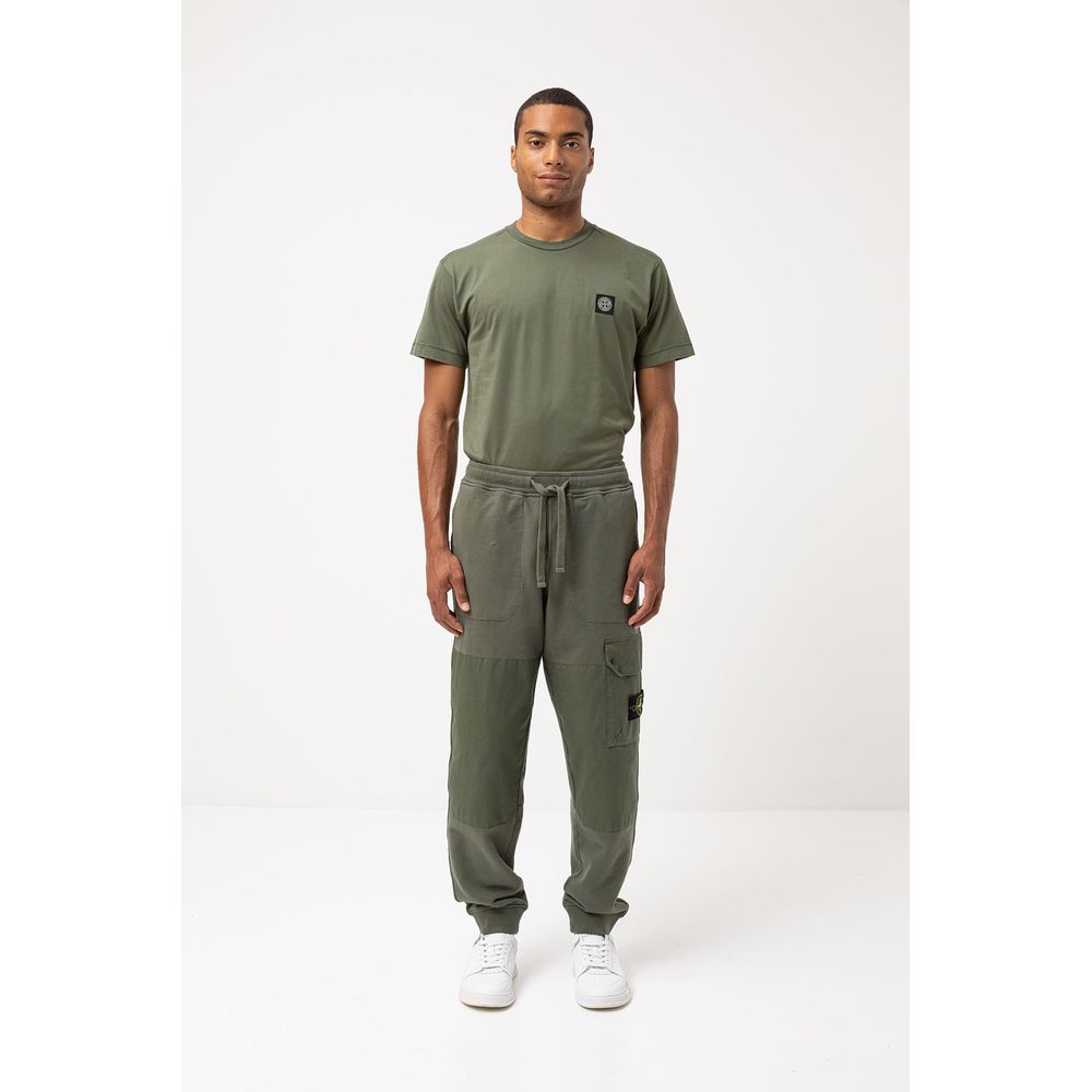 Green Cotton Men Pants
