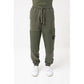 Green Cotton Men Pants
