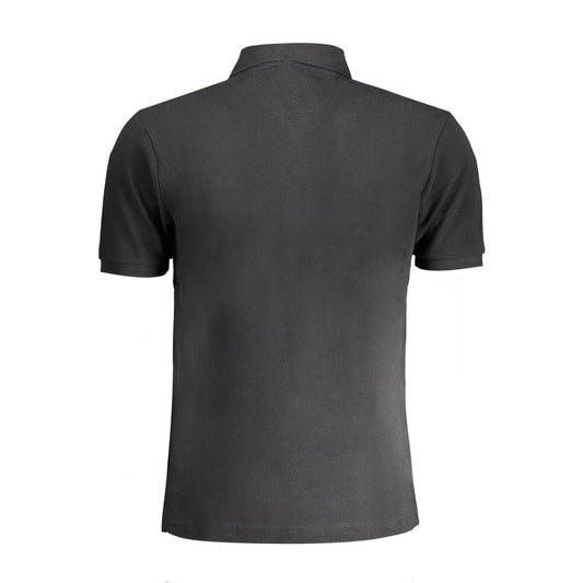 Black Cotton Polo Shirt