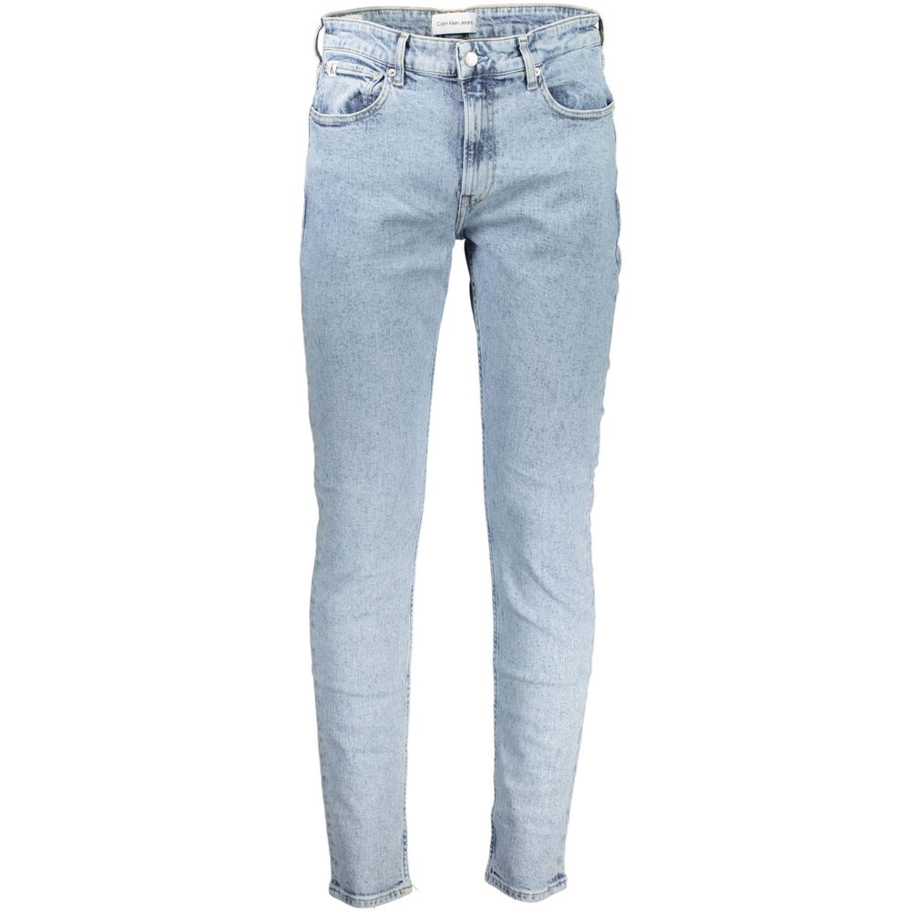 Light Blue Cotton Men Jeans