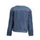 Blue Cotton Women Jacket