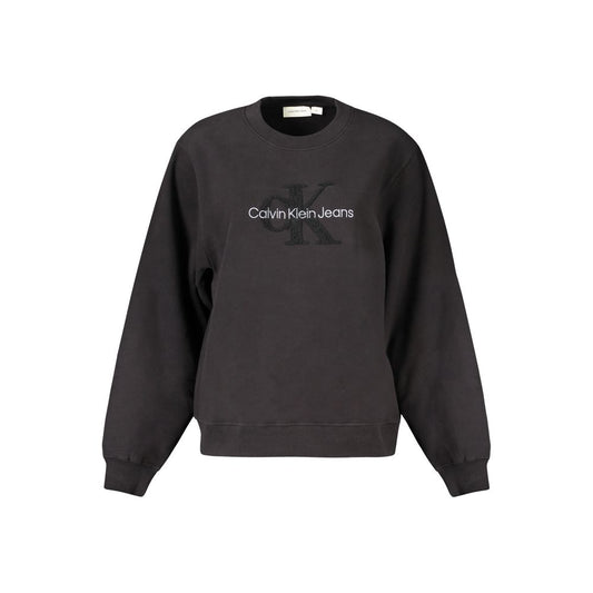 Black Cotton Women Sweater