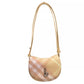 Mini Check Rocking Horse Crossbody Bag Purse Peach
