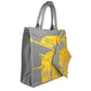EKD Canvas Tote Bag With Coin Pouch Sunflower Gray